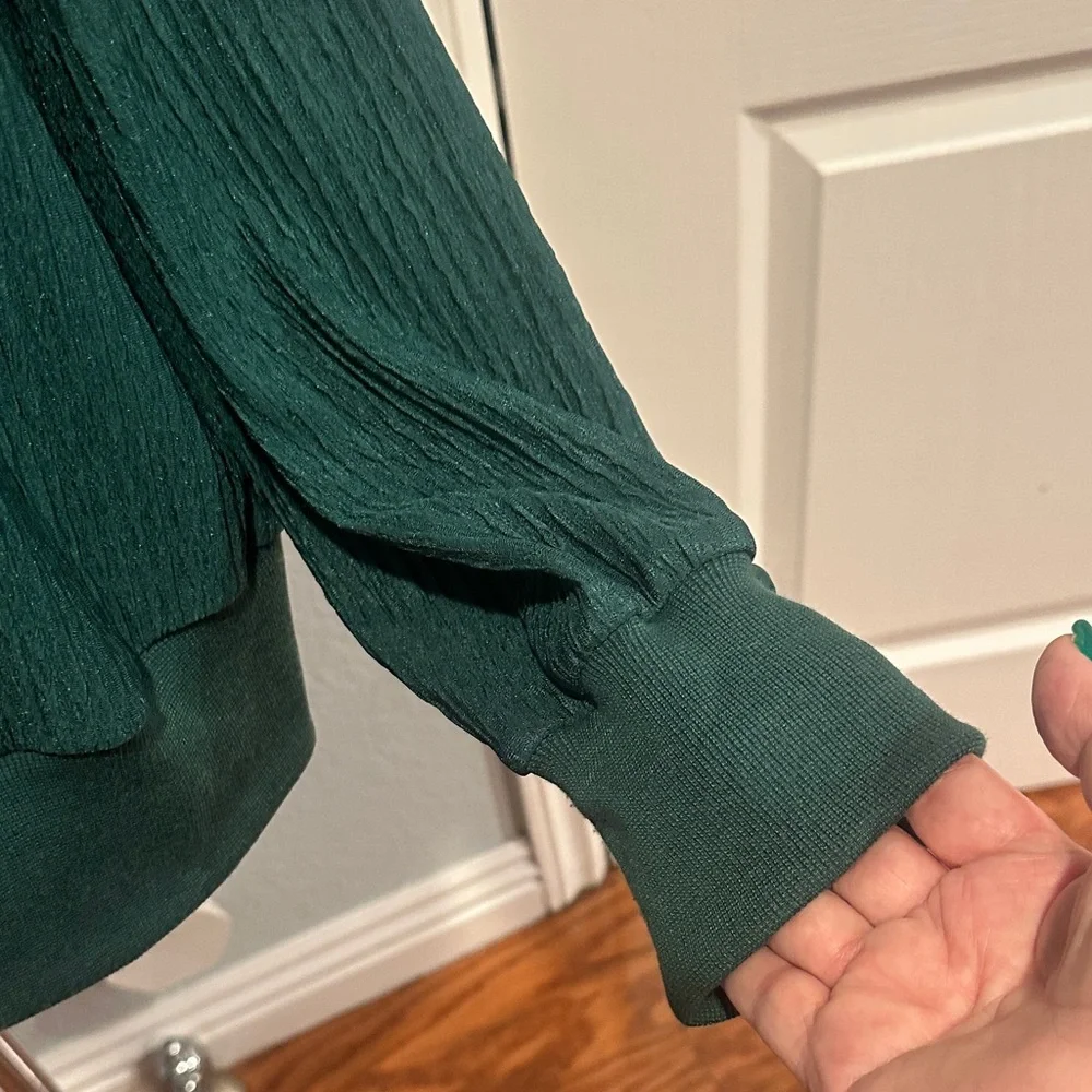 SHEIN Curve Sz 3X Forest Green Ribbed Utility Jacket - Picture 4 of 10